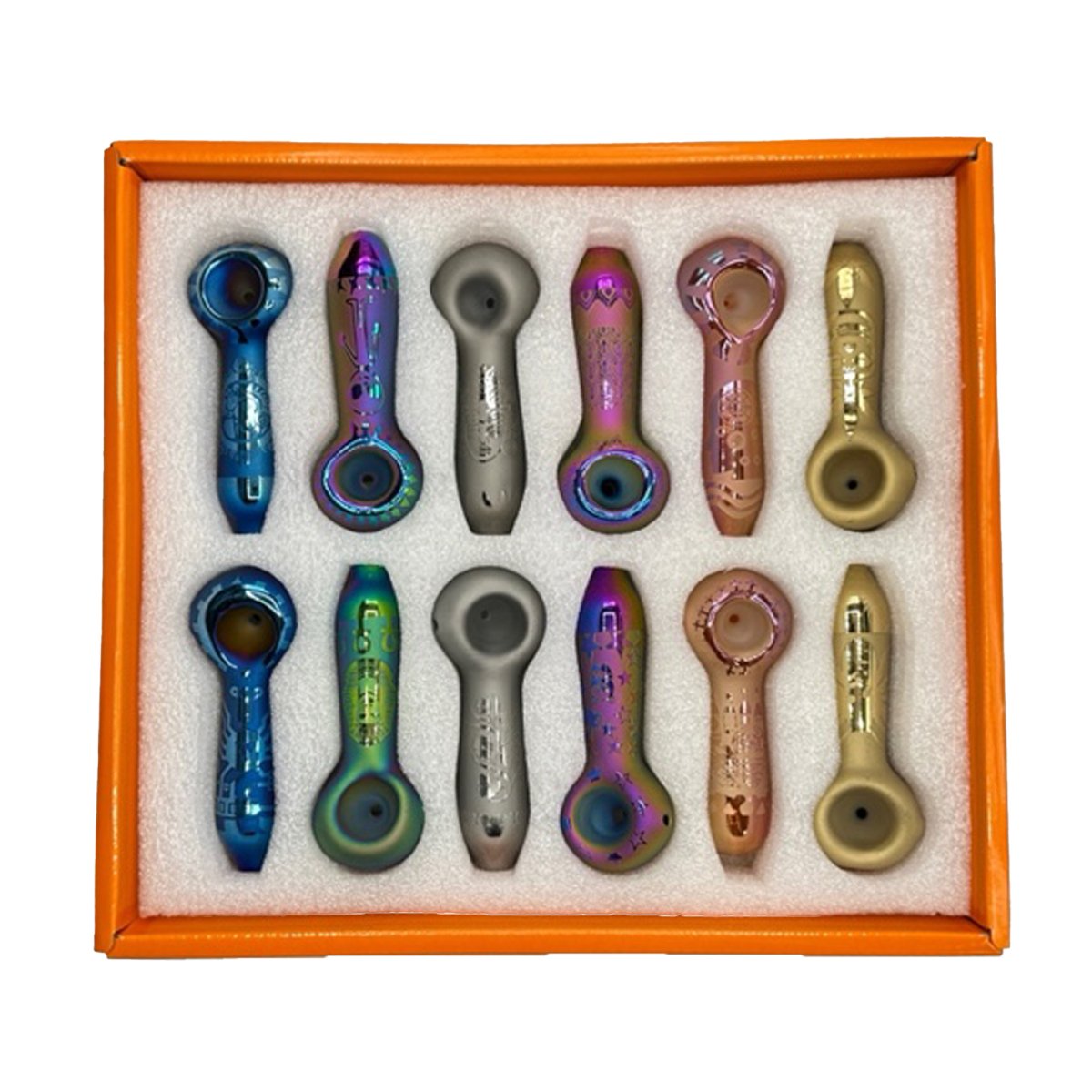 ASSORTED HAND PIPES 12CT DISPLAY - SMDistro